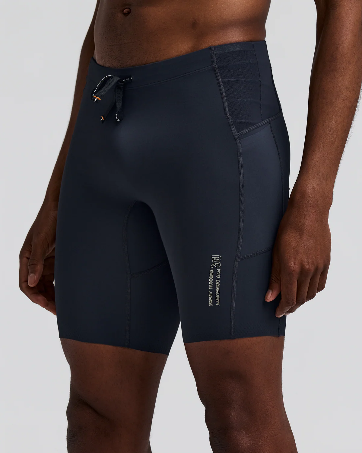 Bandit Running MEN'S VANISHER™ HALF TIGHTS - ANTHRACITE