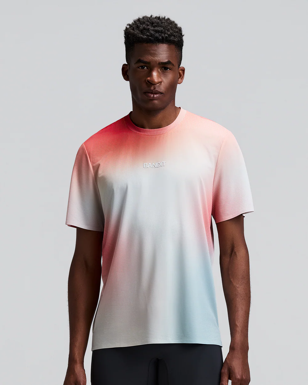 Bandit Men's Specter™ Performance Tee with Flopack™ - Micro Geo Gradient - Copal / Lagoon