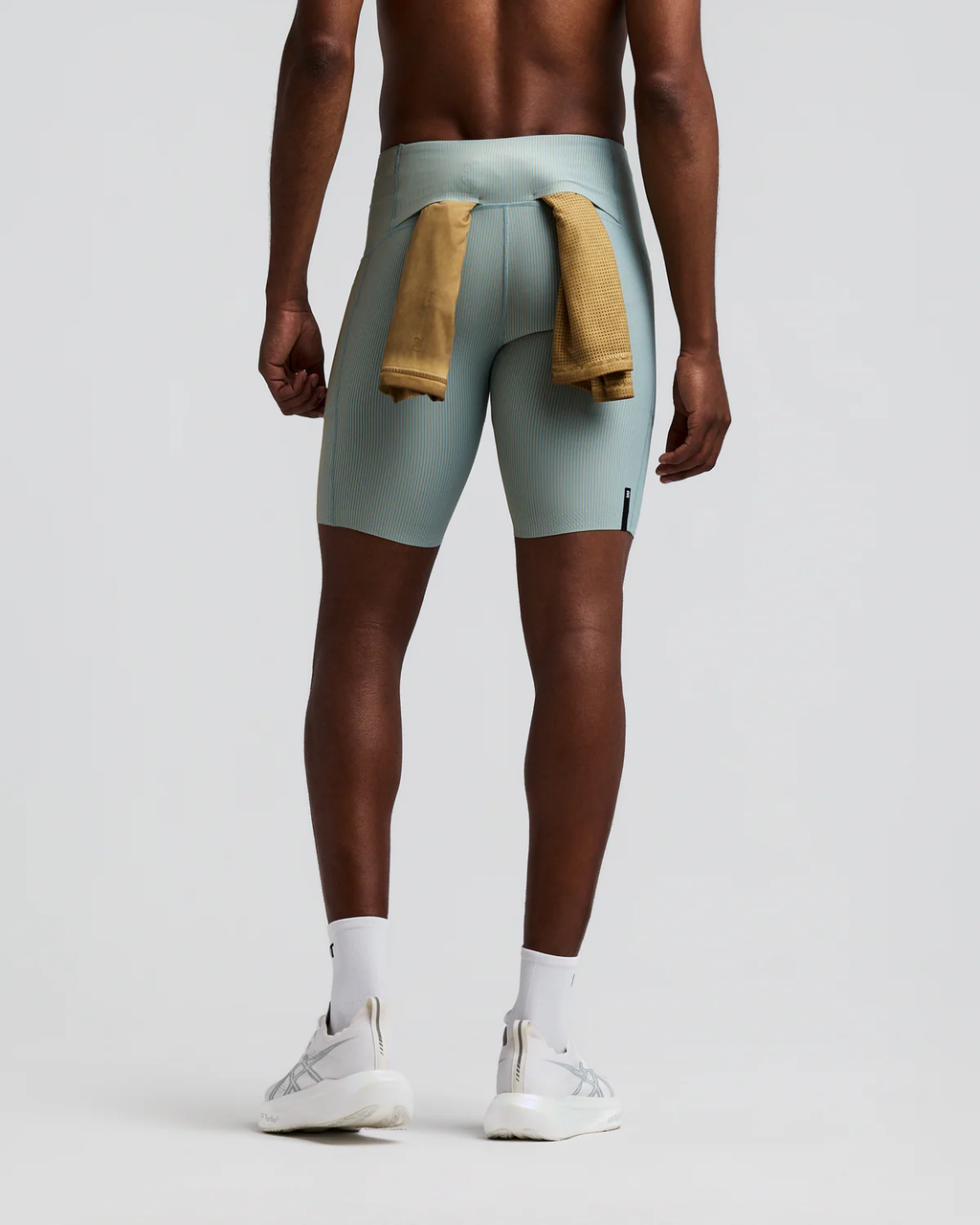 Bandit MEN'S STRIPED CADENCE™ HALF TIGHTS - LAGOON / COPAL