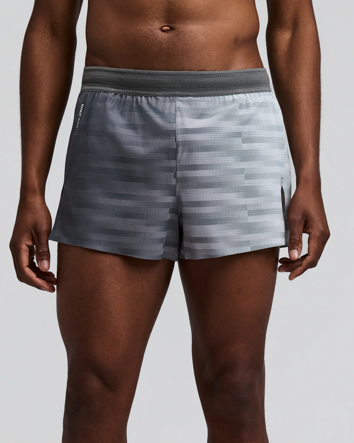 Bandit MEN'S COOLGRID™ 3" SPLIT SHORT - UNEVEN