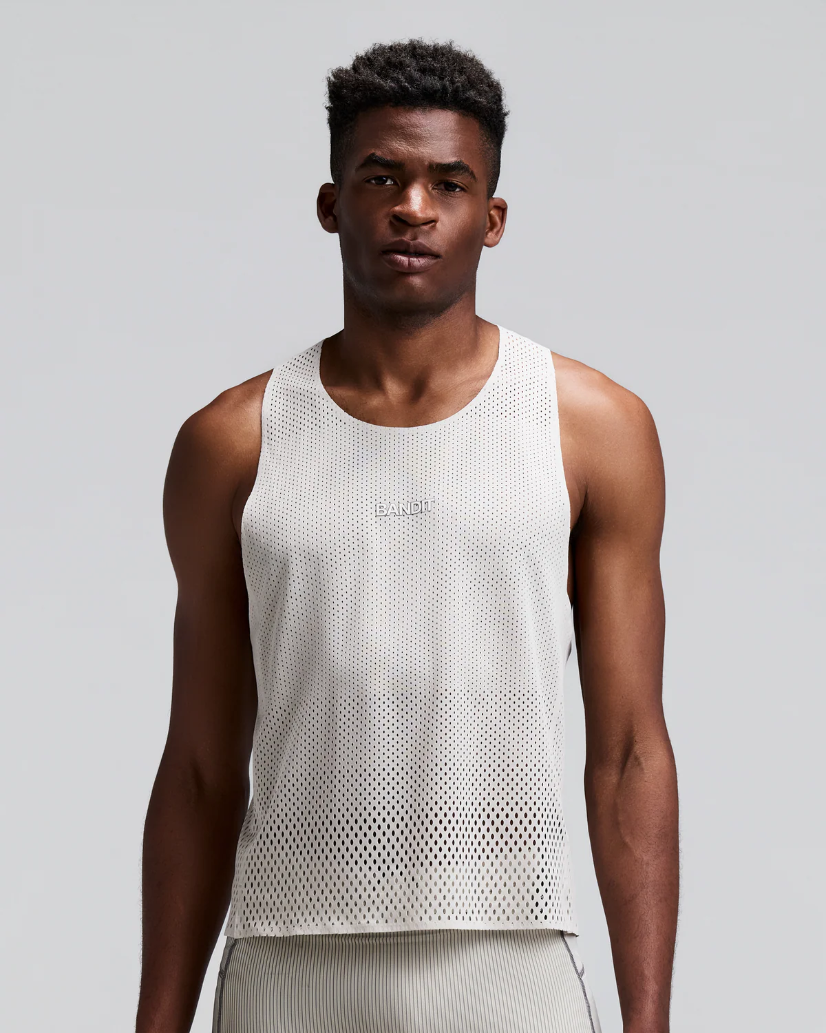 Bandit MEN'S SHREDDER™ SHORTY RACE SINGLET - PLASTER
