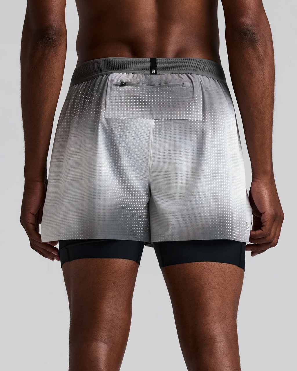 Bandit Running Men's CoolGrid™ 2-in-1 Run Short - SLATE MULTI