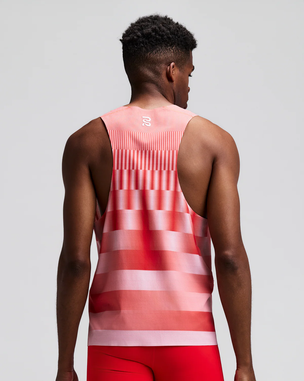 Bandit Men's CoolGrid™ Training Singlet with Flopack™ - Growing Grid - Poppy