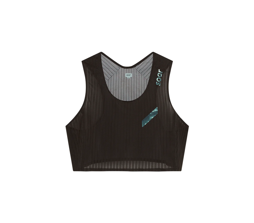 Soar Running Women's Crop Race Vest - Black