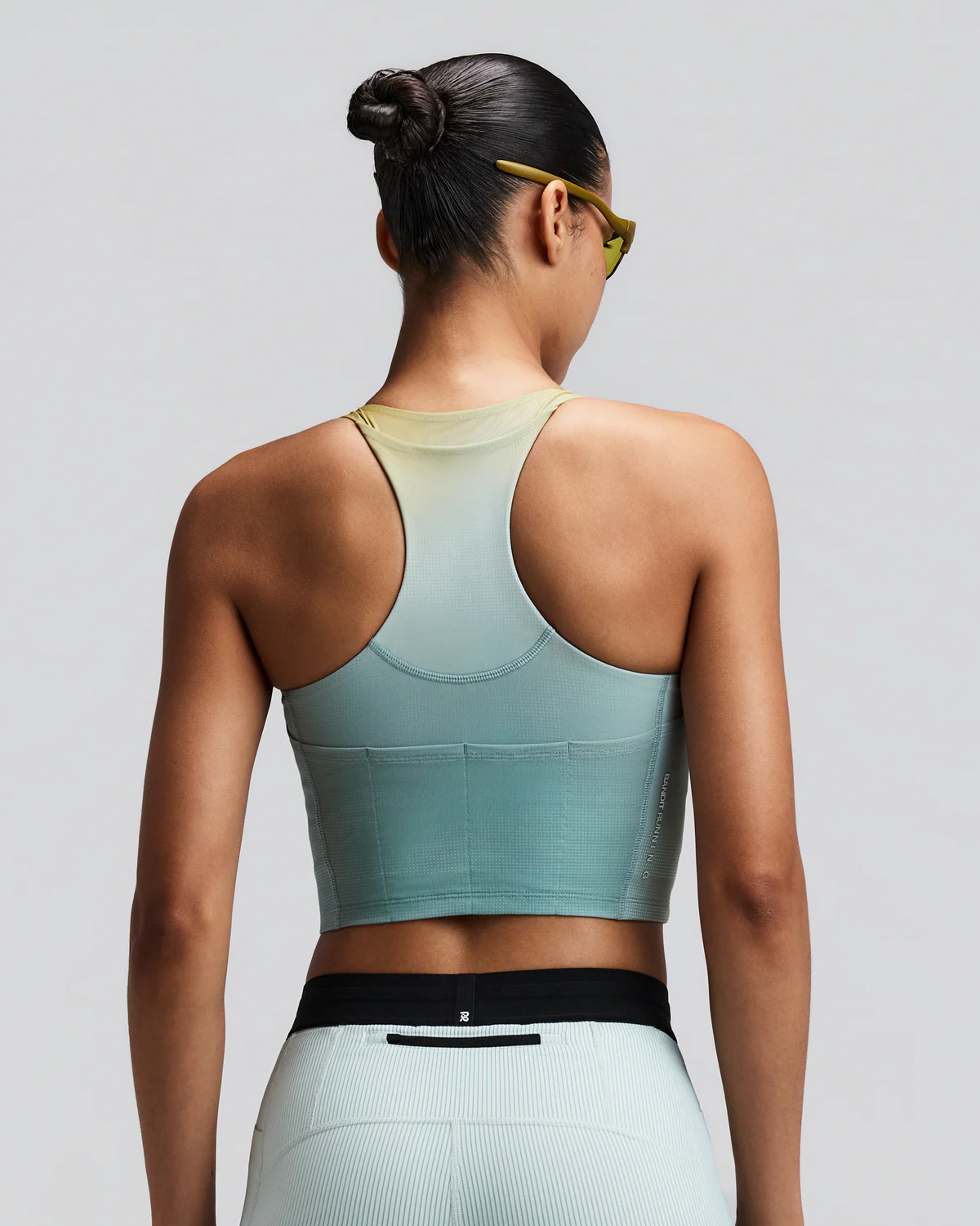 Bandit WOMEN'S VANISHER™ V-NECK RACE CROP -LAGOON MULTI