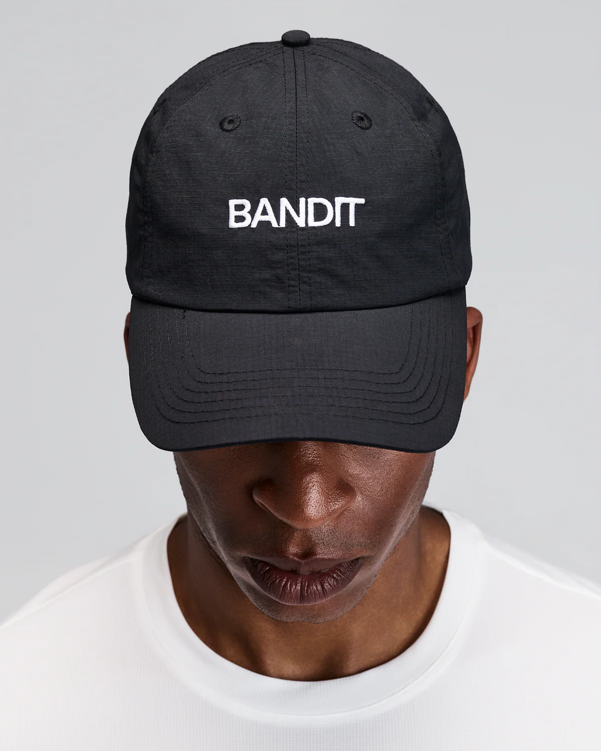 Bandit Running  Nylon Dad Hat - Black