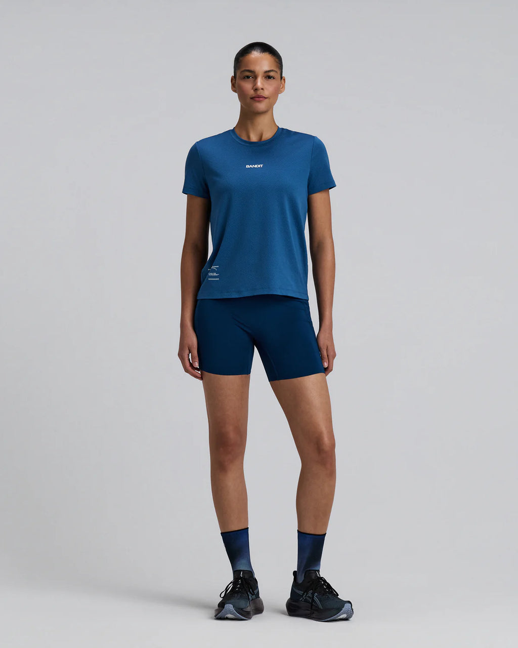 Bandit Running Lite Run™ Quarter Socks - Flow State Aegean Multi