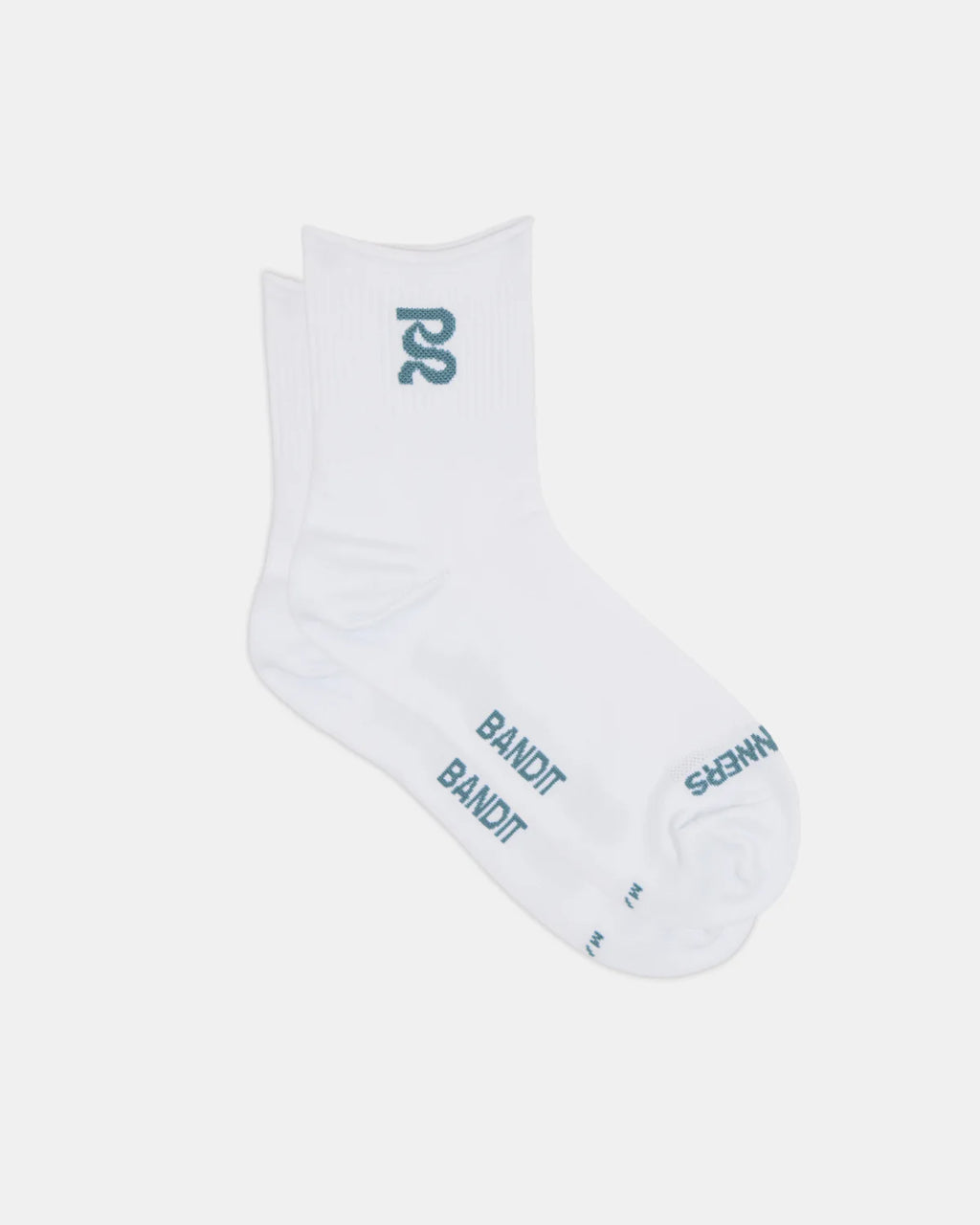 Bandit Running Lite Run™ Ribbed Quarter Socks - Tranquil Blue