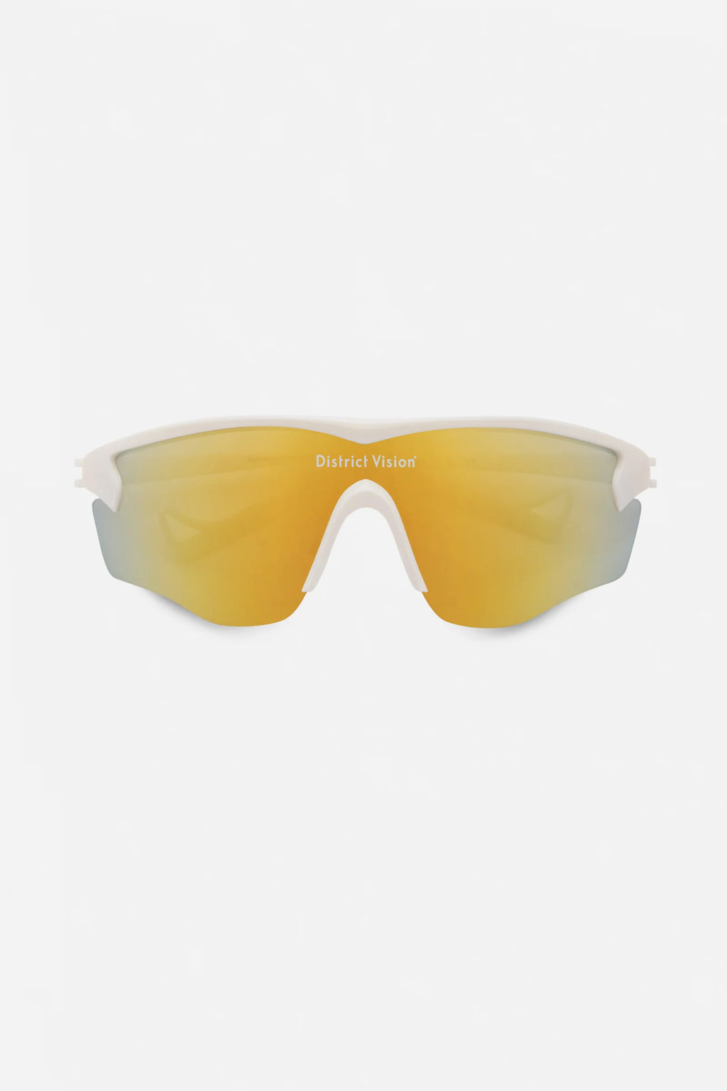 District Vision Junya Racer :  White/D+ Amber Mirror