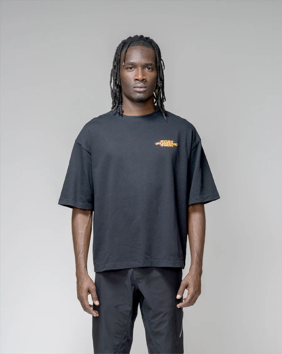 Post Running High Flames Men Boulder T-Shirt Black