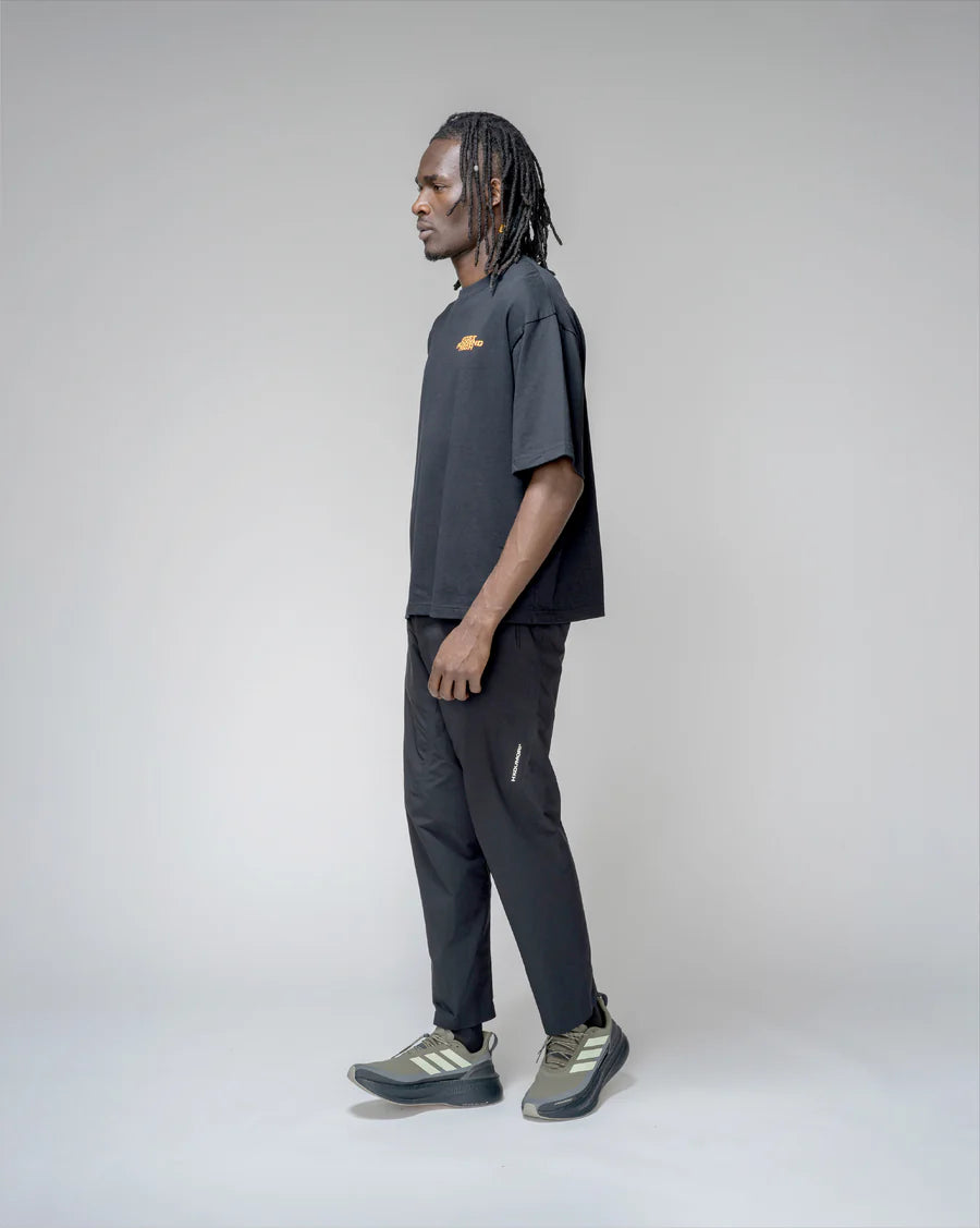 Post Running High Flames Men Boulder T-Shirt Black